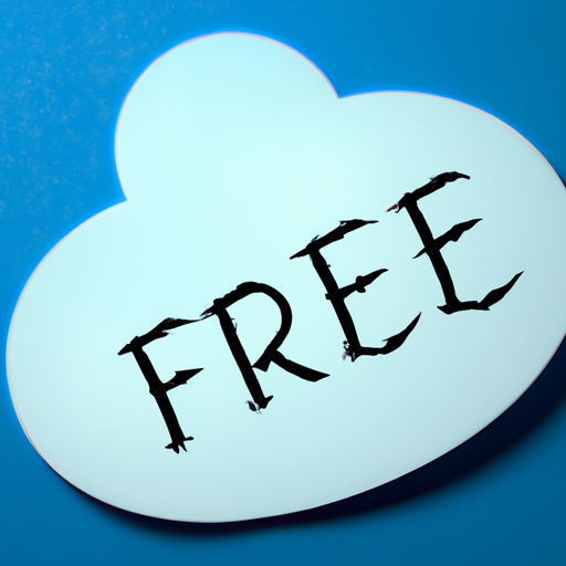 תמונה של ענן עם תג 'חינם', המייצג שירותי גיבוי חינם בענן